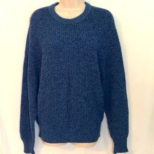 Men’s Blue Pullover Sweater, Size L